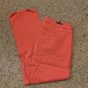 Lauren Conrad Melon Cropped Jeans, Size 12